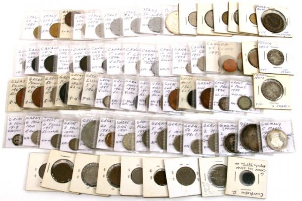 WORLD COIN COLLECTION FRANCE GERMANY ENGLAND