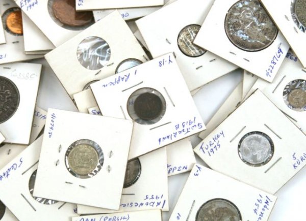 HUGE FOREIGN COIN COLLECTION WORLD SILVER 100'S - 4