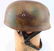 WWII GERMAN LUFTWAFFE PARATROOPER CAMO HELMET - 4