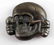 WWII GERMAN WAFFEN SS OFFICER VISOR CAP TOTENKOPF