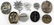 WWII GERMAN LOT OF 9 BADGES DRL EDELWEISS TINNIES - 4