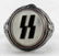 WWII GERMAN 3RD REICH WAFFEN SS SILVER ENAMEL RING - 2