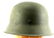 WWII GERMAN THIRD REICH SS HELMET DOUBLE INSIGNIA - 2