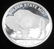 1 TROY OZ .999 FINE SILVER BUFFALO ROUND LOT OF 5 - 3