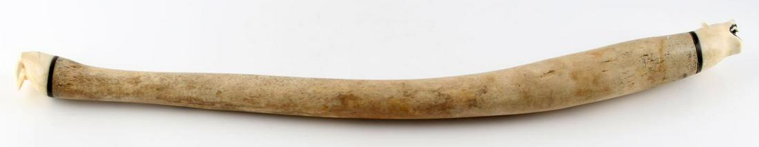 INUIT BACULUM OOSIC WALRUS BEAR CARVED PENIS: Unsigned, well crafted, measures 22 inches. We will not ship international and please know your state laws prior to bidding.