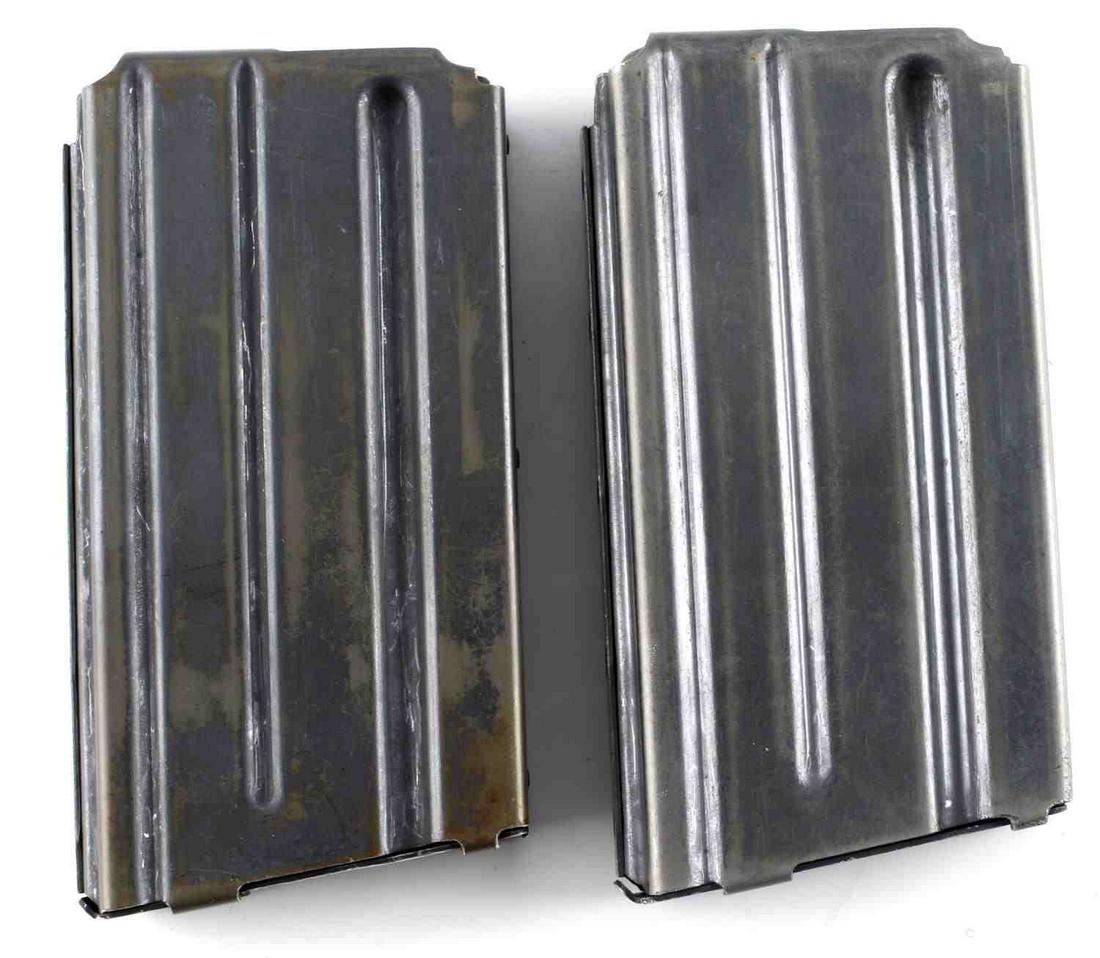 LOT OF 2 AR 15 MAGAZINES 20 ROUND COLT AR 15: 2 AR 15 20-rd magazines, marked at bottom. Measure 4 7/8 inches long. Good condition.