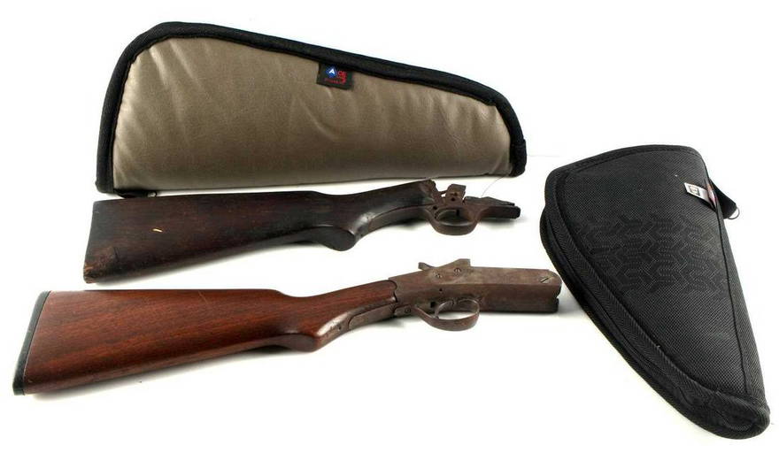 Two Receivers With Stocks For A Shotgun And Rifle