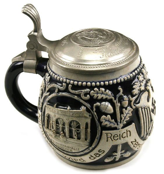 THIRD REICH 5L STONEWARE STEIN 1933