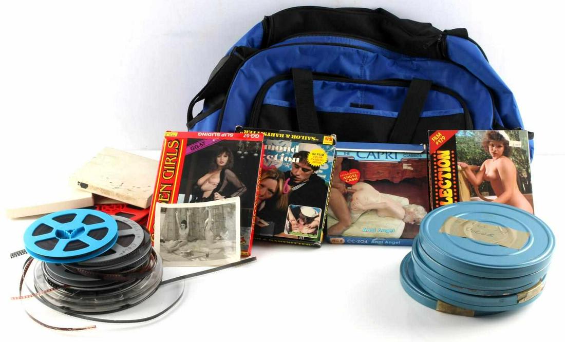 COLLECTION OF EROTIC XXX 8MM MOVIE FILM LOT: Unviewed, but all erotica to XXX. Some earlier black and white and later color, 1960's to 1980's. Sold as is.