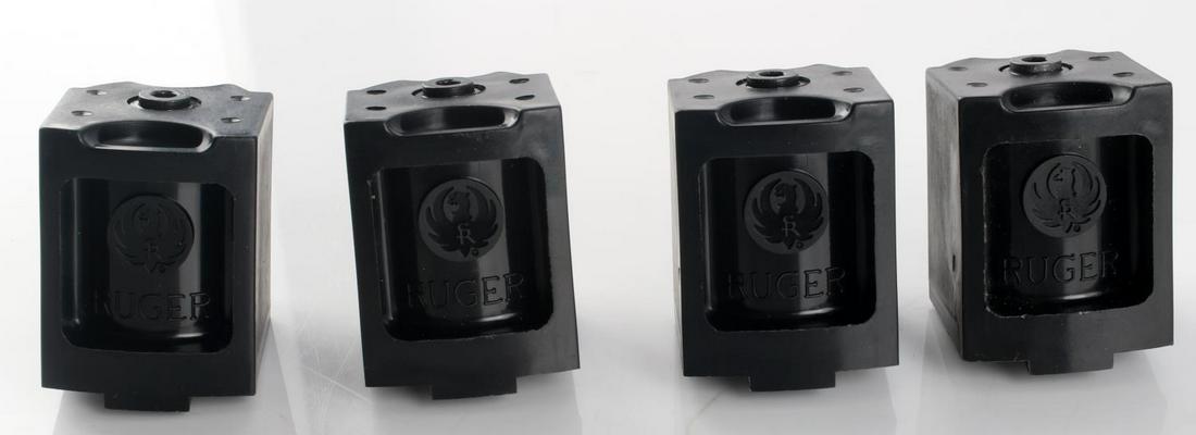 FOUR RUGER TEN CAPACITY .22 CALIBER MAGAZINES: Four Ruger magazines. In very good condition