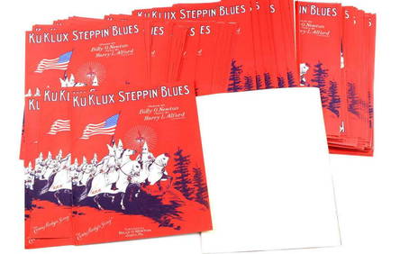 100+ SHEET MUSIC KKK KU KLUX STEPPIN BLUES 1923 (1 of 2)