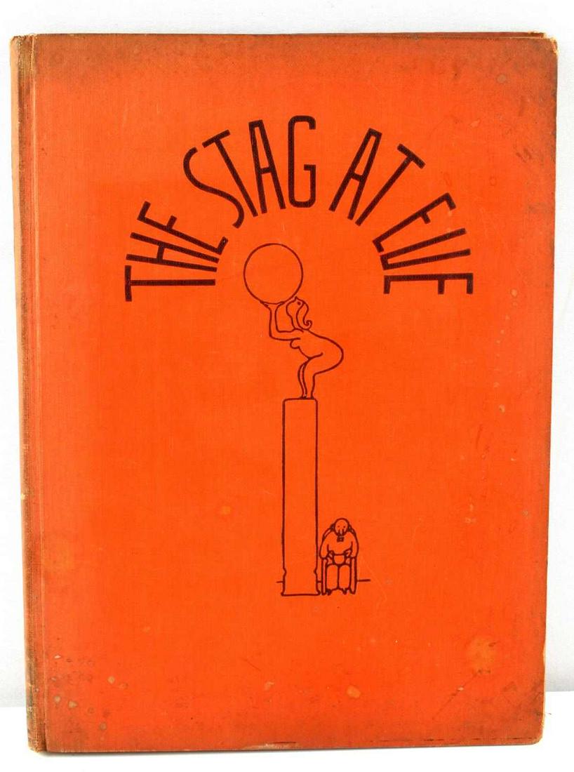 4TH PRINTING 1931 THE STAG AT EVE W STEIG CARTOON: Many Risque comics, most by W. Steig , good original condition, no dust jacket, considered quite rare.