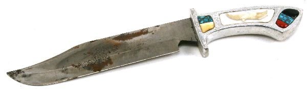 NATIVE AMERICAN BOWIE TYPE KNIFE