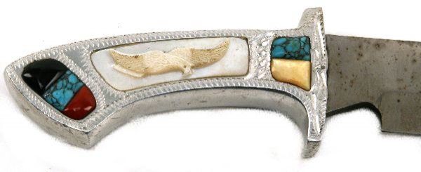 NATIVE AMERICAN BOWIE TYPE KNIFE - 4