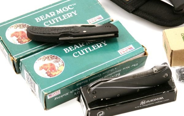 MIXED KNIFE LOT OF FOLDING KNIVES - GERBER KERSHAW - 4