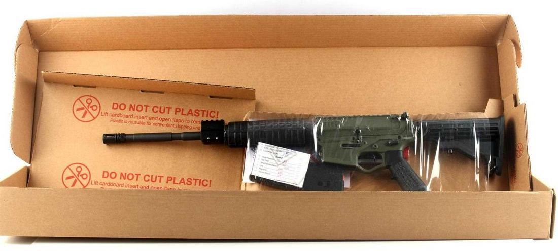 AMERICAN TACTICAL OMNI HYBRID AR15 SEMI 5.56 NIB: Battle field green Omni Maxx Hybrid semi-auto carbine in .223/5.56 caliber. 16 inch barrel, 1-7 twist, 30 rd magazine, steel and polymer construction, forward assist, dust cover, adjustable stock, new