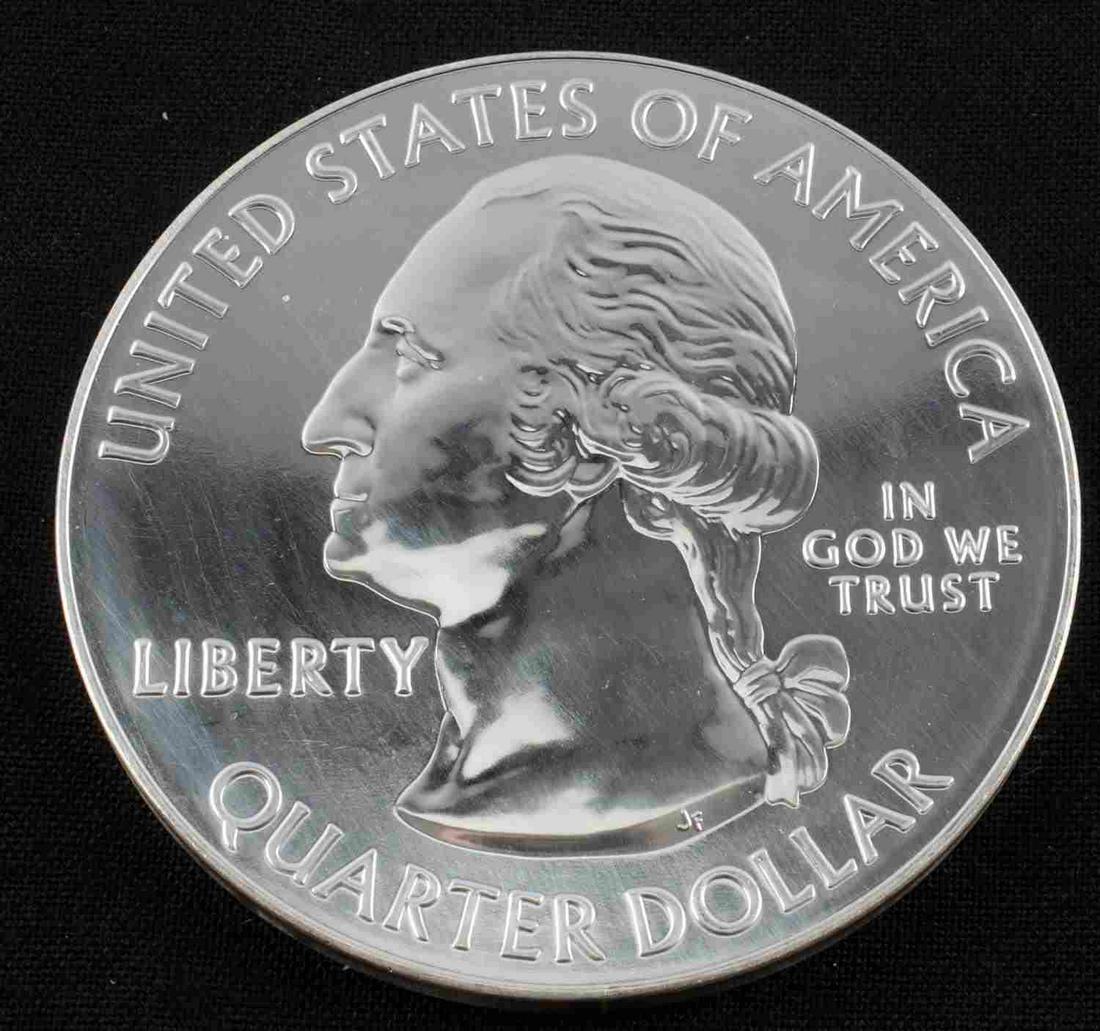 5 OZ BULLION PURE SILVER COIN 2011 GETTYSBURG: America the Beautiful Gettysburg national military Park Pennsylvania MS 5 oz of pure silver. Coin in as issued condition, from original roll.