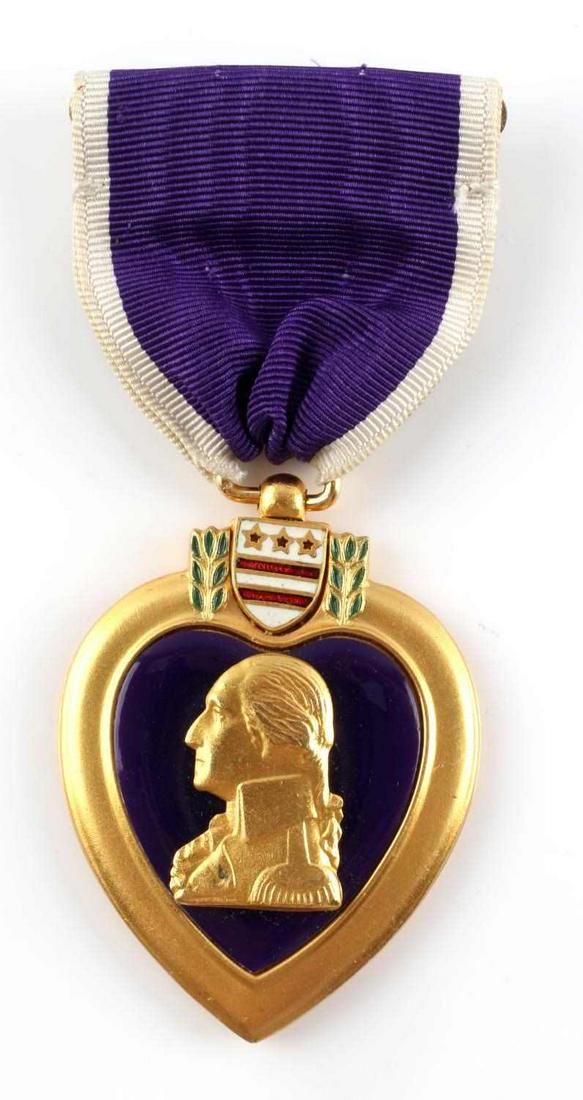 VIETNAM WAR NAMED PURPLE HEART MEDAL W RESEARCH: Named to Forrest D. Sumter. Little tape residue on reverse. Very good condition. Comes with letter of where the medal was purchased.