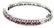 10K WHITE GOLD DIAMOND & SPINEL BRACELET