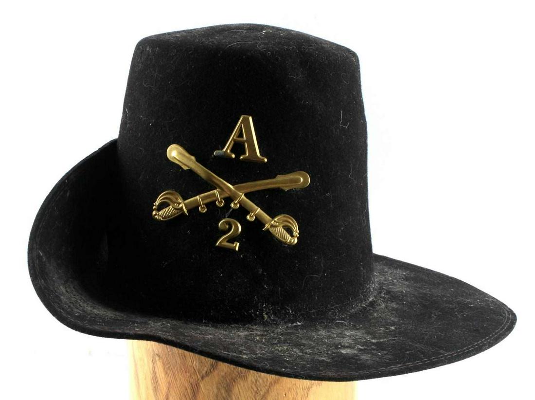 CIVIL WAR REENACTOR REUNION CAMPAIGN HAT BLACK