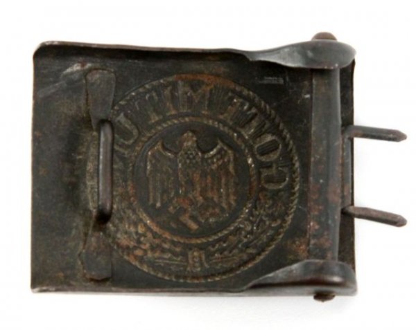 WWII GERMAN ARMY HEER ENLISTED MANS BELT BUCKLE - 2