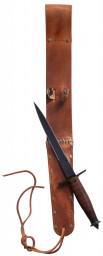 WWII V-42 CASE STILETTO FIGHTING KNIFE DEVILS BRIG: Commemorative boxed Special Service Force fighting stiletto, with COA. Stock photos provided