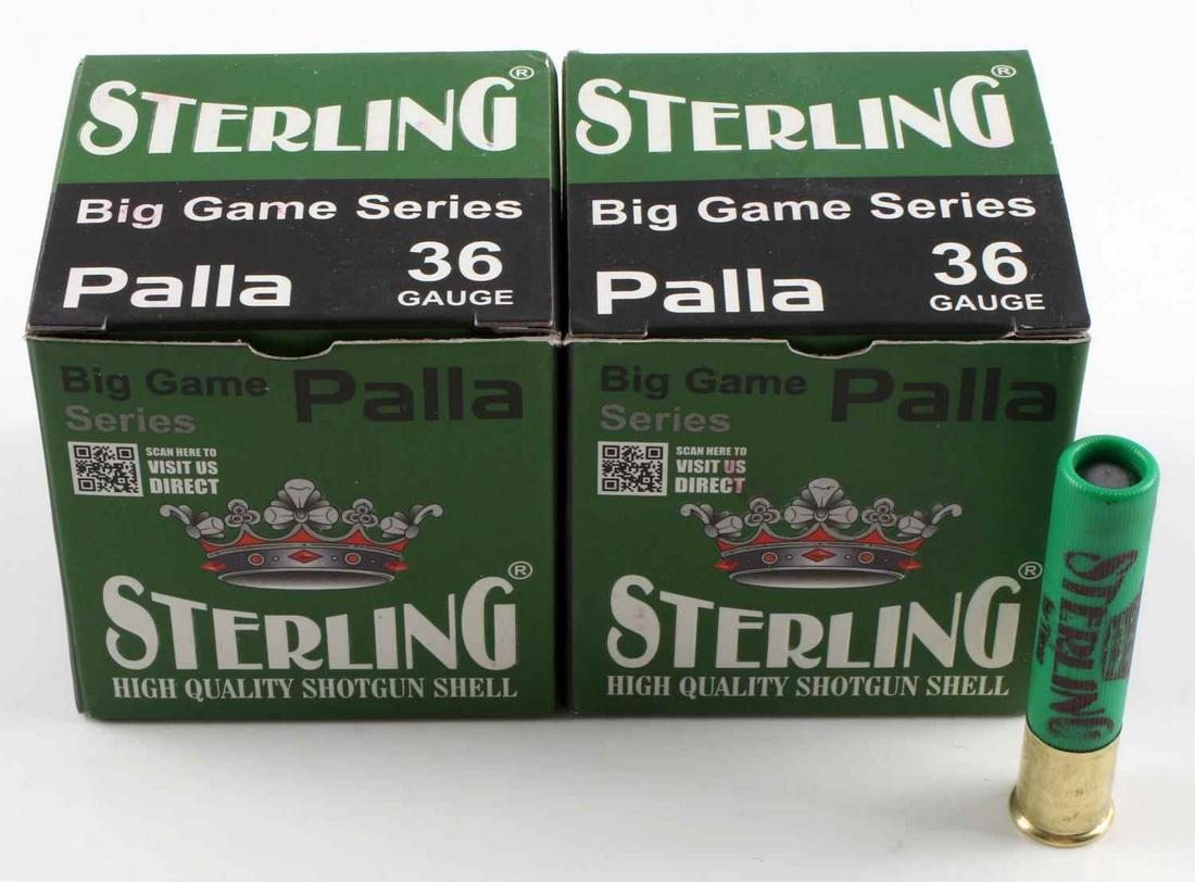 50 ROUNDS 410 SHOTGUN SLUG STERLING AMMUNITION: Factory rounds, 2 boxes of 25. 410 / 36 gauge.