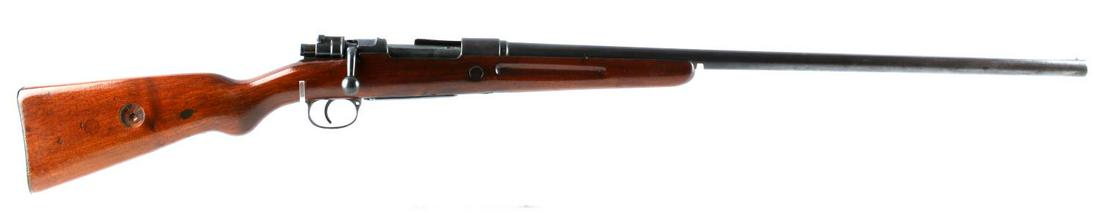 MAUSER GEHA 12 GAUGE NITRO BOLT ACTION SHOTGUN: 1919 - 1930's manufacture. Modified chamber to fit 12 gauge shells. 27.5 inch barrel with bright clean bore, marked Nitro to left side, other proof marks to right side, Germany marked to left side cha