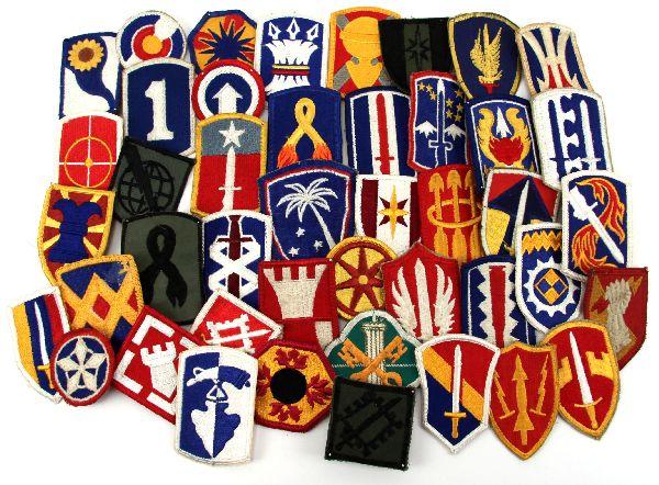 VIETNAM MACV SOG PATCH LOT OF 42: A group of Vietnam Macv Sog, and Infantry Brigade patches. 42 total with no duplications.