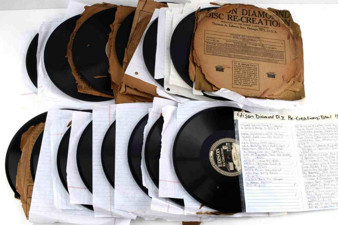 15 EDISON DIAMOND DISC RECORDINGS 1920'S: All apper to be well cared for and should be playable,