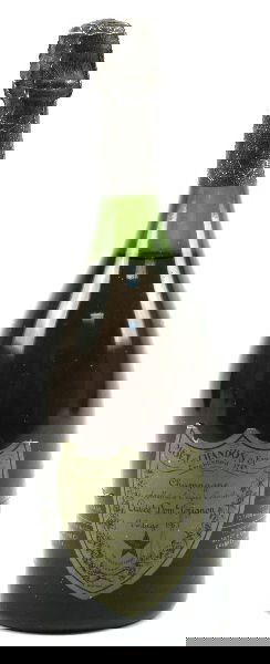 DOM PERIGNON 750ML VINTAGE 1973 CHAMPAGNE: Dom Perignon Vintage 1973 Champagne 750 ML. Moet et Chandon a Epernay Fondee en 1743 Cuvee. Appellation d Origine Controlee. Product of France N.M. 3342 272 L. Deletaid. Produced and bottled by Moet &