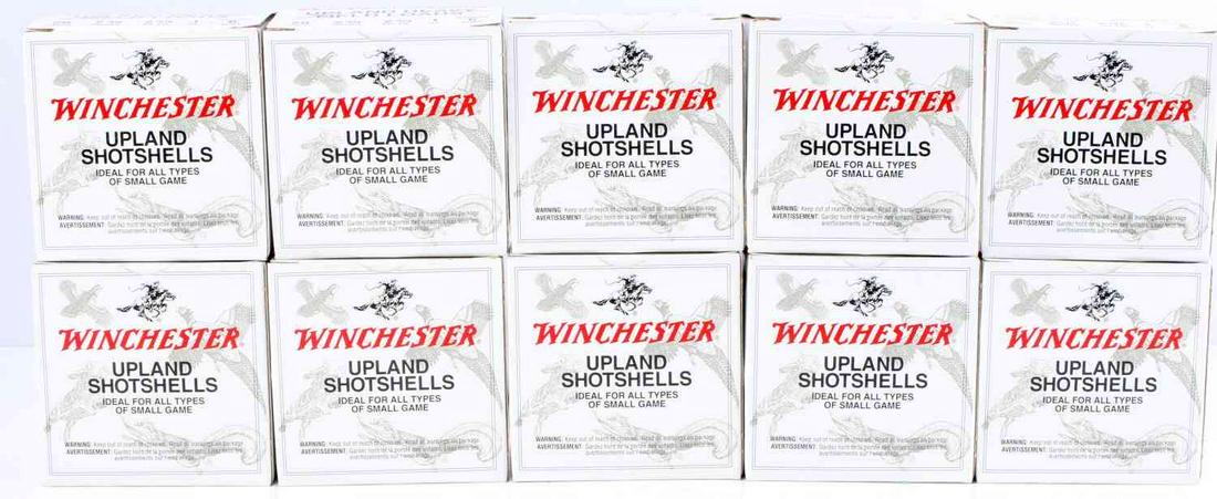 200 ROUNDS WINCHESTER 20 GA. 6 SHOT SHOTGUN SHELLS: 200 Rounds of WINCHESTER 20 Gauge, 6 Shot Shotgun Ammunition. All 10 boxes are full and in very good condition.