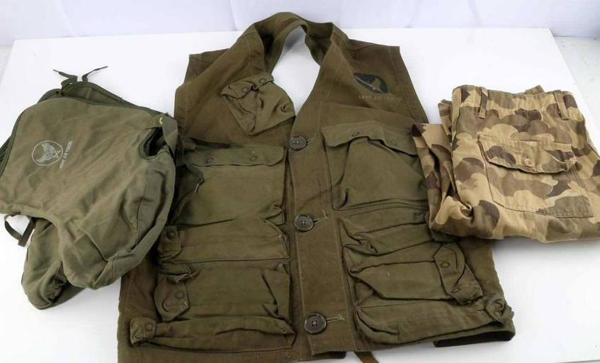 LOT 3 WWII U.S. AIR FORCE MILITARY CLOTHING ITEMS (4255) on Dec 08, 2021 Affiliated Auctions