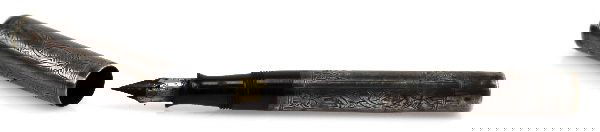 WATERMAN 452 1/2 V STERLING IDEAL FOUNTAIN PEN: All Waterman Ideal 452 sterling fountain pen, bladder is missing, with original Waterman nib, very good condition.