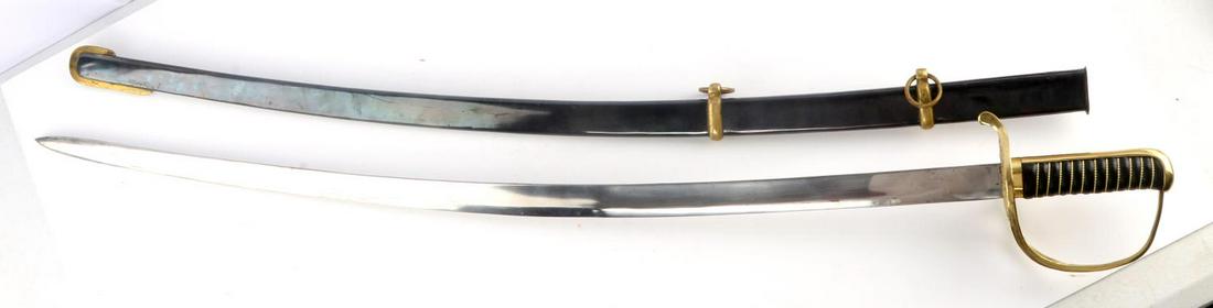 REENACTORS CSA CONFEDERATE CAVALRY SABER SWORD: Hilt is marked Nashville Plow Works CSA, high quality, not junk, built near as well as original.