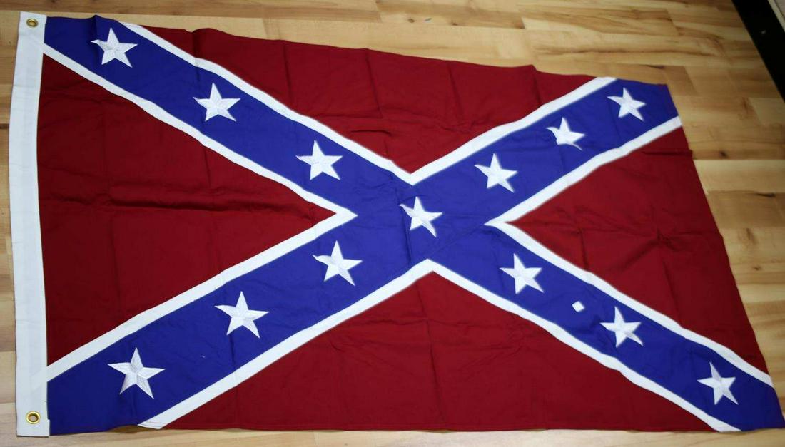 MODERN CONFEDERATE FLAG COTTON CLOTH: Measures 60 X 36 inches. Like new condition. Modern.