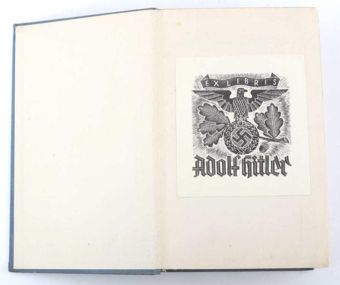 WWII GERMAN THIRD REICH BOOK TITLED NARVIK: WWII German Third Reich Book Titled "Narvik," written in German by "Fritz Otto Busch," and published in "1940." Purportedly from Adolf Hitler's personal library. Contains information about the "Battle