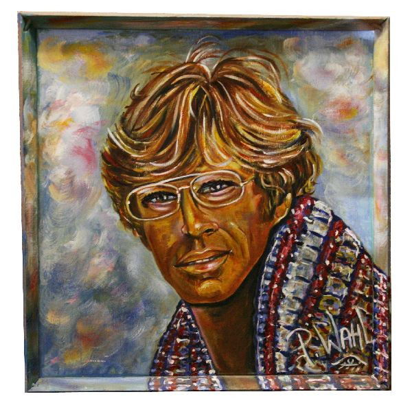 ORIGINAL PAINTING OF ROBERT REDFORD BY PAT WAHL Dec 05, 2010