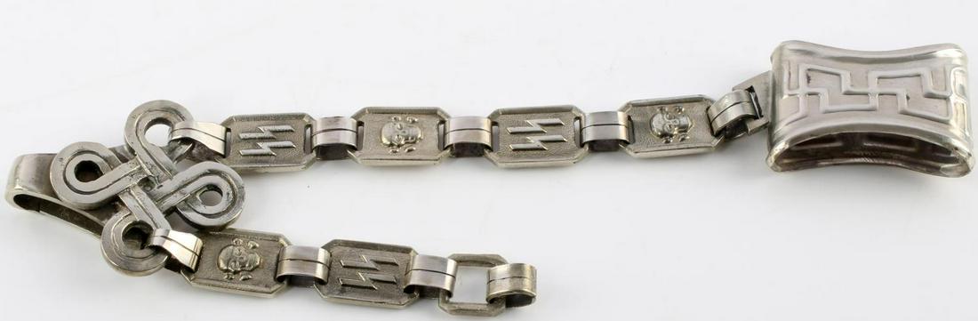WWII GERMAN THIRD REICH HANGER FOR SS DAGGER: 8.75 inches in length, marked RZM on the reverse. Unauthenticated, sold as is. This lot has a reserve.