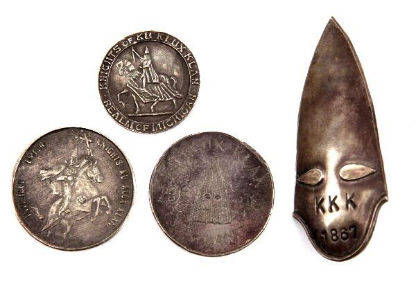 KU KLUX KLAN MIXED LOT OF PATCHES TOKENS PINS MORE - Sep 09, 2012 ...