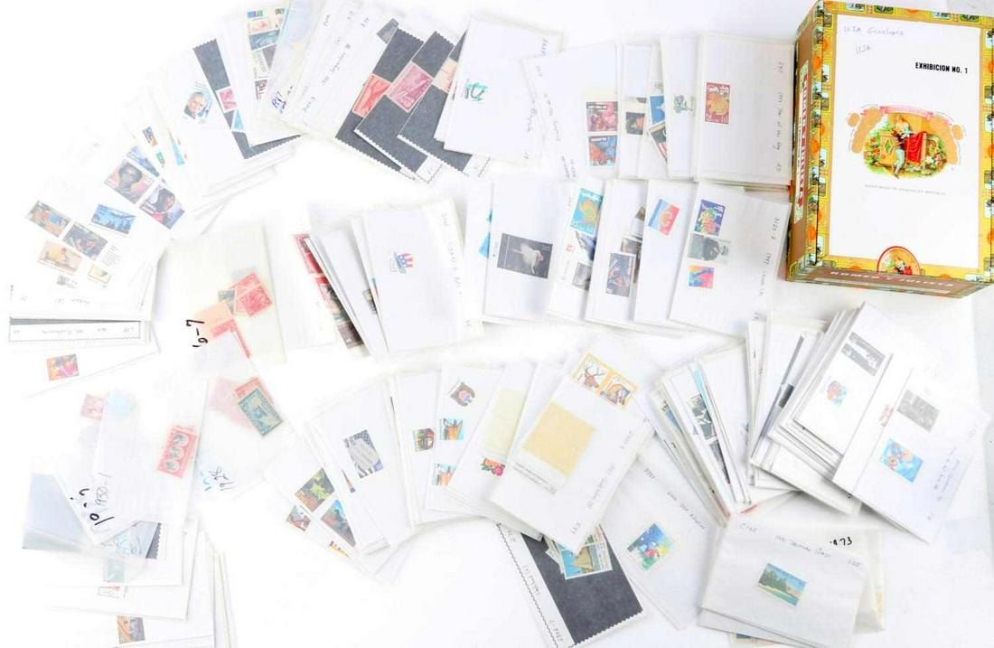 NEAR $200 FACE VALUE MINT & ENVELOPED STAMPS: Each with Scotts number and value at the time 1990's, but they go back to the 1920's, all mint non hinged full gum issues.