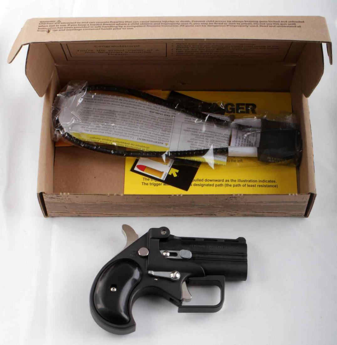 BEARMAN .38 SPCL DERRINGER GUARDIAN HANDGUN: Bearman .38 special "big bore" Derringer guardian handgun, brand new in box. Comes with testing rounds, owner;s manual, and safety lock. FFL required for transfer, No international shipping. Caliber: 