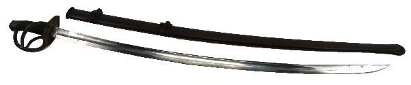 US MODEL 1840 HEAVY CAVALRY SABER: US Model 1840 heavy cavalry saber. Nicknamed the "Old Wristbreaker" by soldiers, because of the impression that, when wielded in a downward stroke, the momentum that it developed could not be slowed. 