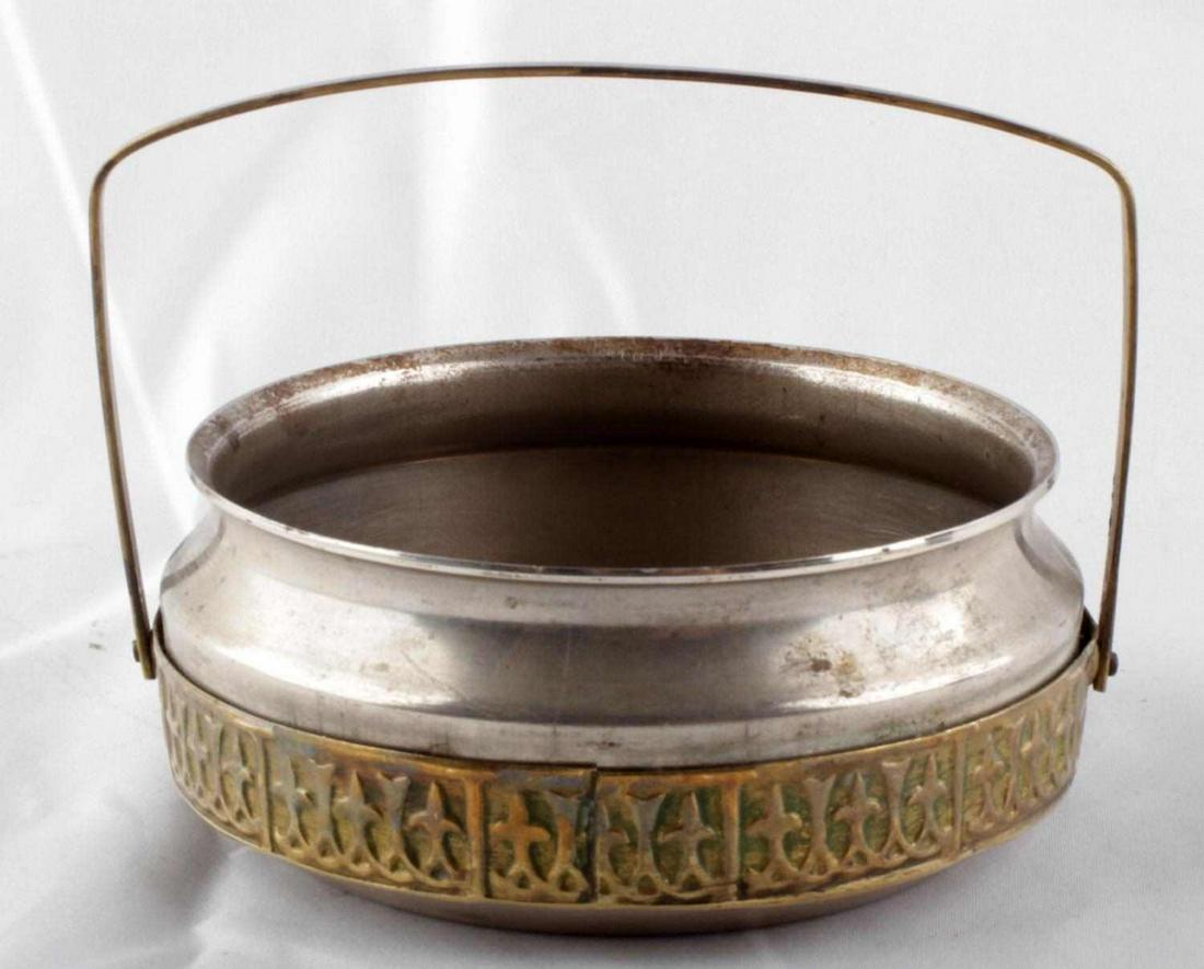 WWII GERMAN THIRD REICH LUFTWAFFE SUGAR BOWL: WWII German Third Reich Luftwaffe Sugar Bowl, purportedly from "a Luftwaffe regiment 'Hermann Goring' pilot's canteen." Measures approx. 1.75 inches tall and 4.5 inches in diameter. Multi-piece constr