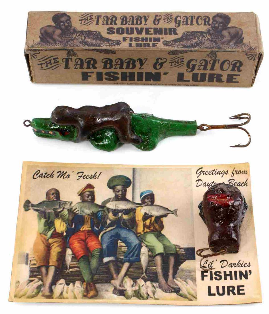 black americana fishing lure Black Americana Fishing Lure Tar Baby & Gator