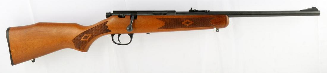 MARLIN FIREARMS CO. MODEL 15YN .22 LR BOLT RIFLE: Marlin FIrearms Co. Model 15YN.22lr bolt action rifle with a barrel featuring a bright and clear bore. Action is very smooth. A few minor scratches and blemishes intermittent throughout. FFL required 