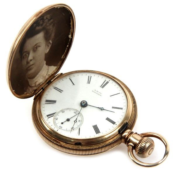 14K WATCH OF J F ALLEN CIVIL WAR SHIP CAPTAIN: James F. Allen (1840-1910) of Kingston, Ontario, Canada was a popular and well respected ship captain. In 1863 he served in Washington during which time it was attacked by Gen. Early. From there he wa