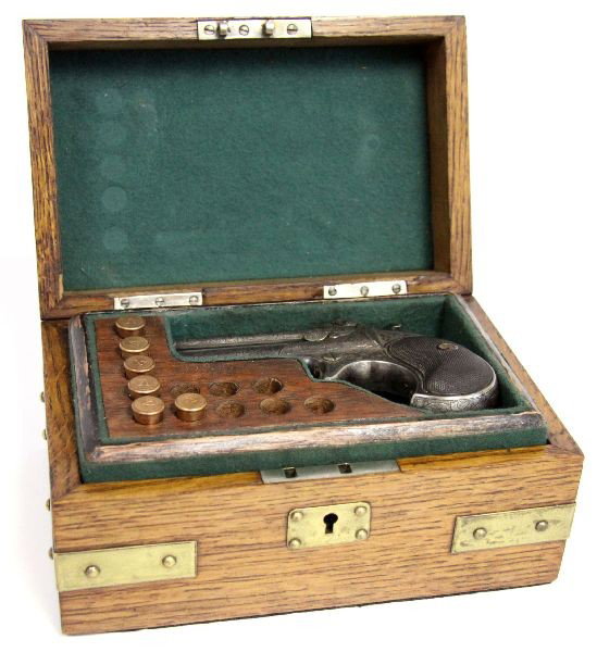 19TH CENTURY GAMBLER'S KIT WITH REMINGTON PISTOL