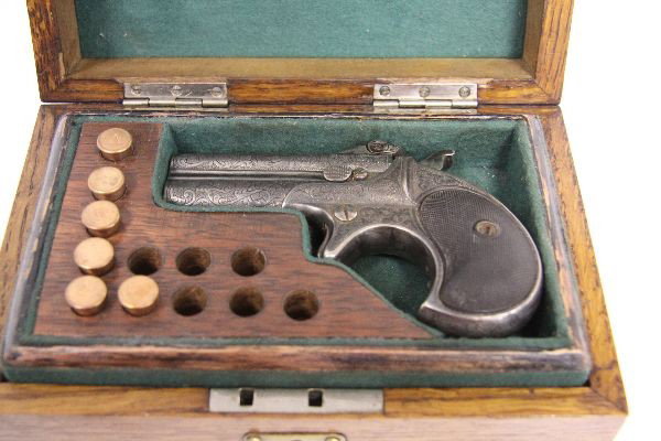 19TH CENTURY GAMBLER'S KIT WITH REMINGTON PISTOL - 2