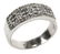 MENS 14K WHITE GOLD INVISIBLE SETTING DIAMOND RING
